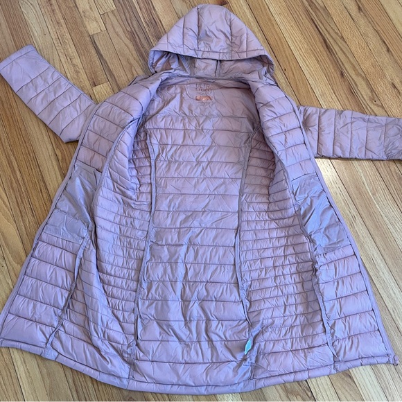 Women's Hooded Quilted Jacket - Pink - Picture 3 of 9